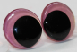 Preview: 1 Paar Sicherheitsaugen 23 mm Neon Pink irisierend metallic Schielaugen