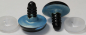 Preview: Sicherheitsaugen 20 mm Skye Blue irisierend metallic Schielaugen 4