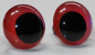 Preview: 1 Paar Sicherheitsaugen 20 mm Rot irisierend metallic Schielaugen