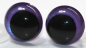 Preview: 1 Paar Sicherheitsaugen 14 mm Violett irisierend metallic Schielaugen