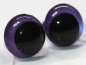 Preview: 1 Paar Sicherheitsaugen 14 mm Violett irisierend metallic Schielaugen