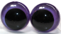 Preview: 1 Paar Sicherheitsaugen 18 mm Violett irisierend metallic Schielaugen