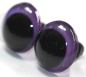 Preview: 1 Paar Sicherheitsaugen 18 mm Violett irisierend metallic Schielaugen
