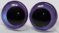 Preview: 1 Paar Sicherheitsaugen 20 mm Violett irisierend metallic Schielaugen