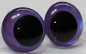 Preview: 1 Paar Sicherheitsaugen 20 mm Violett irisierend metallic Schielaugen