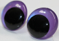 Preview: 1 Paar Sicherheitsaugen 28 mm Violett irisierend metallic Schielaugen
