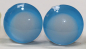 Preview: 1 Paar Sicherheitsaugen Schielaugen trapezoid 20 mm hellblau nachtleuchtende Pupille