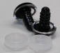 Preview: Sicherheitsaugen 16 mm Schielaugen transparent 3