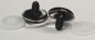 Preview: 1 Paar Sicherheitsaugen 28 mm Schielaugen transparent