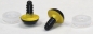 Preview: 1 Paar Sicherheitsaugen 12 mm gelb metallic Schielaugen