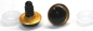 Preview: 1 Paar Sicherheitsaugen 16 mm gold metallic Schielaugen