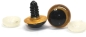 Preview: 1 Paar Sicherheitsaugen 18 mm gold metallic Schielaugen