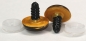 Preview: 1 Paar Sicherheitsaugen 20 mm gold metallic Schielaugen