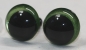 Preview: 1 Paar Sicherheitsaugen 12 mm hellgrün metallic Schielaugen