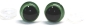 Preview: 1 Paar Sicherheitsaugen 14 mm hellgrün metallic Schielaugen