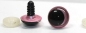 Preview: 1 Paar Sicherheitsaugen 18 mm rosa metallic Schielaugen