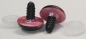 Preview: 1 Paar Sicherheitsaugen 20 mm rosa metallic Schielaugen