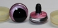 Preview: 1 Paar Sicherheitsaugen trapezoid 25 mm rosa metallic Schielaugen