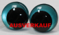 Preview: 1 Paar Sicherheitsaugen 23 mm türkisgrün metallic Schielaugen
