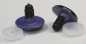 Preview: 1 Paar Sicherheitsaugen 23 mm violettgold metallic Schielaugen