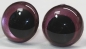 Preview: 1 Paar Sicherheitsaugen 20 mm weinrot metallic Schielaugen