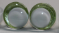 Preview: 1 Paar Sicherheitsaugen trapezoid 14 mm hellgrün metallic weiße Pupille Schielaugen