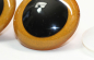 Preview: Sonderangebot: 1 Paar Sicherheitsaugen 50 mm Glitter gelb 2