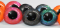 Preview: Sonderangebot: 5 Paar Sicherheitsaugen 45 mm Glitter und Neon nachtleuchtend