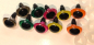 Preview: Sonderangebot: 5 Paar Sicherheitsaugen 16 mm metallic