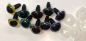 Preview: Sonderangebot: 5 Paar Sicherheitsaugen Katze Drache 15 mm