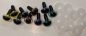Preview: Sonderangebot: 5 Paar Sicherheitsaugen 12 mm Katze Drache