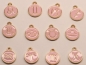 Preview: 1 Anhänger Sternzeichen Tierkreiszeichen aus Metall rosa gold ca. 11 mm