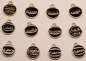 Preview: 1 Anhänger Sternzeichen Tierkreiszeichen aus Metall schwarz gold ca. 11 mm