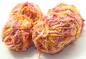 Preview: Wolle Stella Chenille 97 g 100 % Polyester gelb-rosa Rest