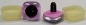 Preview: 1 Paar Sicherheitsaugen trapezoid rosa 24 mm quadratisch