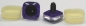 Preview: 1 Paar Sicherheitsaugen trapezoid violett 24 mm quadratisch