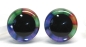 Preview: 1 Paar Sicherheitsaugen trapezoid bunt 25 mm