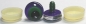 Preview: 1 Paar Sicherheitsaugen trapezoid 25 mm Froschaugen-Pupille violett