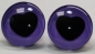 Preview: 1 Paar Sicherheitsaugen trapezoid 25 mm violett herzförmige Pupille schwarz