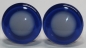Preview: 1 Paar Sicherheitsaugen trapezoid 20 mm dunkelblau nachtleuchtende Pupille