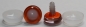 Preview: 1 Paar Sicherheitsaugen trapezoid 20 mm orange nachtleuchtende Pupille