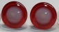 Preview: 1 Paar Sicherheitsaugen trapezoid 20 mm rot nachtleuchtende Pupille