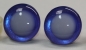 Preview: 1 Paar Sicherheitsaugen trapezoid 25 mm violett metallic nachtleuchtende Pupille