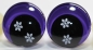 Preview: 1 Paar Sicherheitsaugen trapezoid 25 mm Schneeflocken-Pupille violett