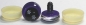 Preview: 1 Paar Sicherheitsaugen trapezoid 25 mm Schneeflocken-Pupille violett