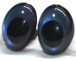 Preview: 1 Paar Sicherheitsaugen tropfenförmig blauschwarz metallic 17,4 mm x 13 mm Schielaugen
