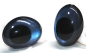 Preview: 1 Paar Sicherheitsaugen tropfenförmig blauschwarz metallic 17,4 mm x 13 mm Schielaugen