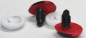 Preview: Sicherheitsaugen tropfenförmig rotviolett metallic 17,4 mm x 13 mm Schielaugen 3