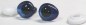 Preview: 1 Paar Sicherheitsaugen tropfenförmig blau metallic 13 mm x 16 mm