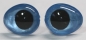 Preview: 1 Paar Sicherheitsaugen tropfenförmig hellblau metallic 13 mm x 16 mm